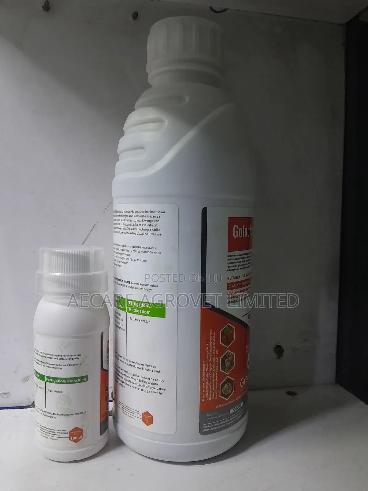 Goldchance Flower and Fruit NPK 10:10:50 Foliar Fertilizer 100ml, 1l