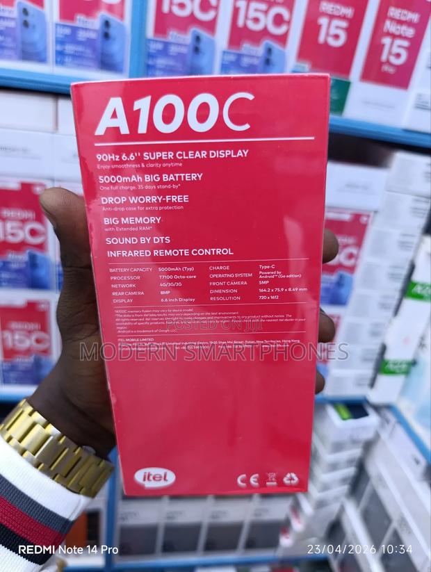 New Itel A100C 64 GB Black - thumbnail 2