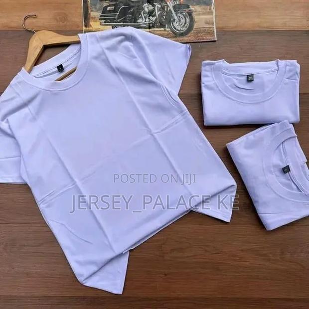 10 Pack Plain Round Neck T-Shirts – 100% Pure Cotton – Black White - thumbnail 4