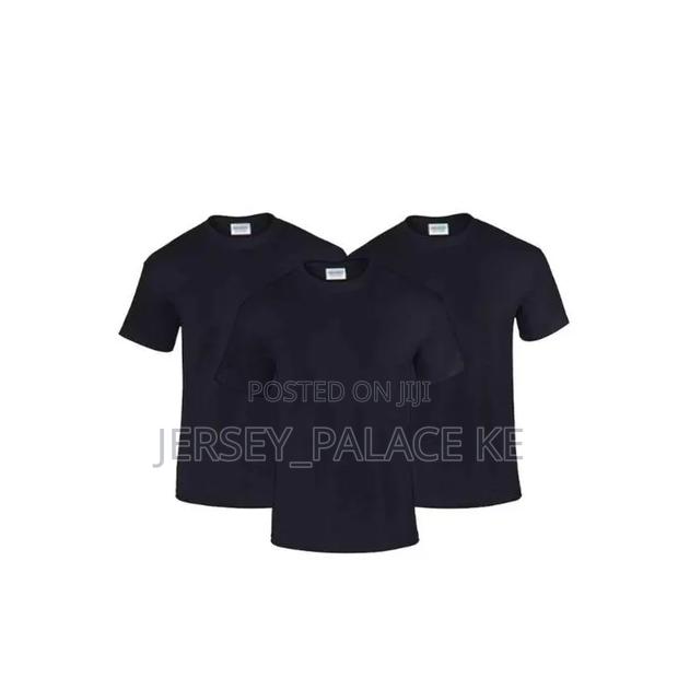 10 Pack Plain Round Neck T-Shirts – 100% Pure Cotton – Black White - thumbnail 8