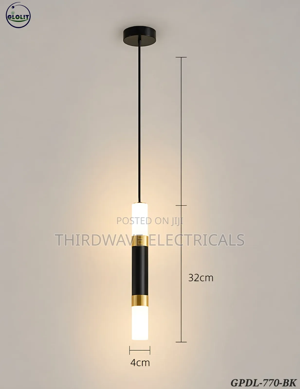 Modern Led Cylindrical Pendant Light