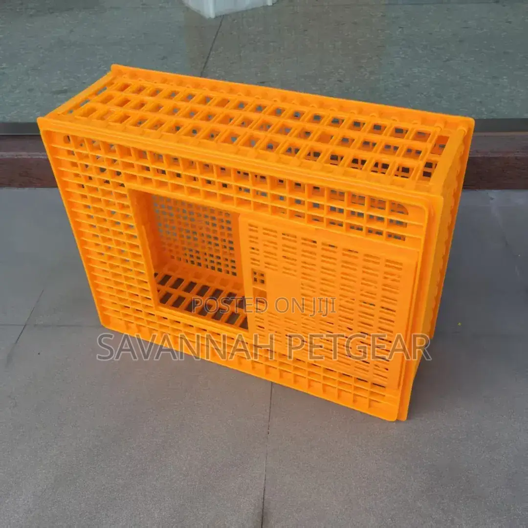 Reinforced Plastic Stackable Cage for Transporting Live Birds, Chicken