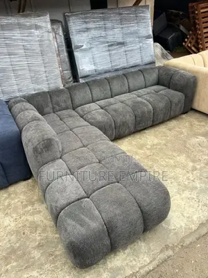 Textured Bubble Seat Sectional Sofa