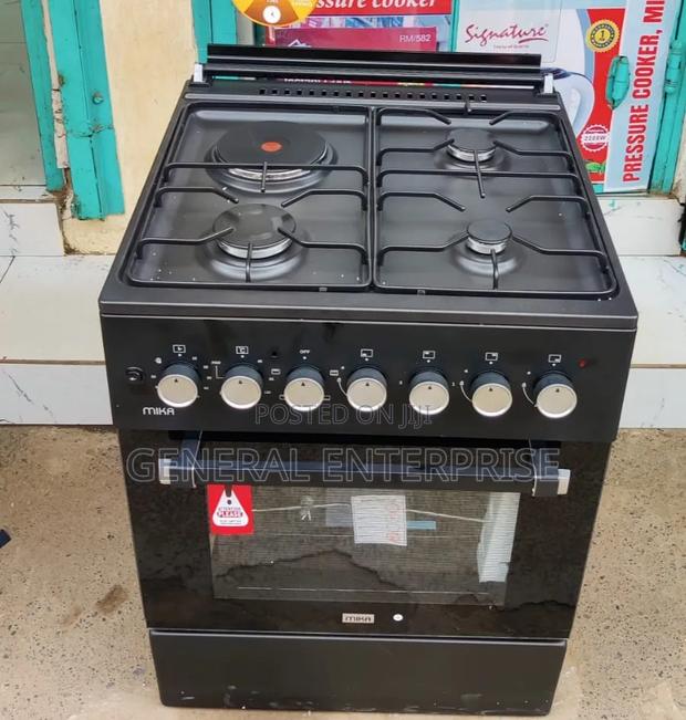 Mika 60/60 3+1 Jet Val Ve Electric Hotplate Standing Cooker