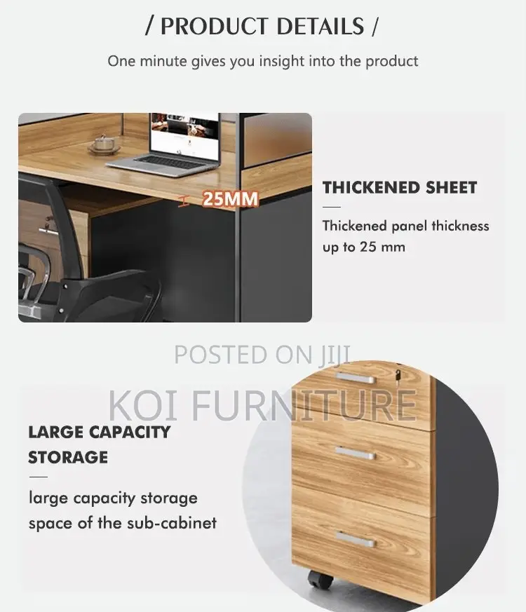 Workstatons; Two Users MDF Executive Square Workstation Desk
