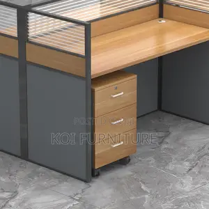 Workstatons; Two Users MDF Executive Square Workstation Desk