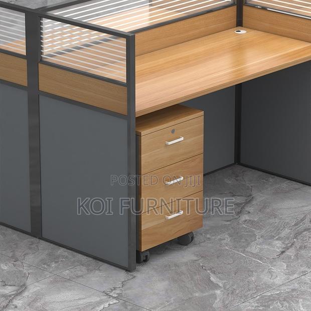 Workstatons; Two Users MDF Executive Square Workstation Desk - thumbnail 5