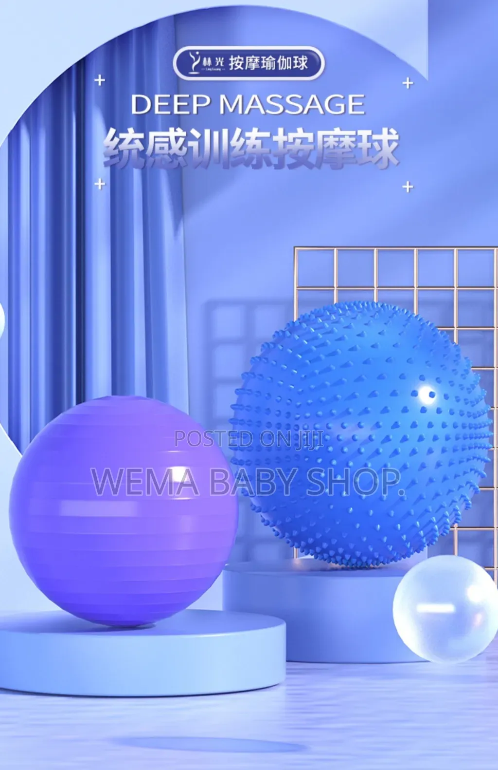 Spike Gym Ball Large Sensory/Fitness Anti Slip/Yoga Exercise Balls75cm