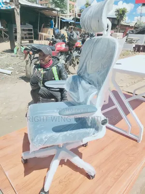 Modern Adjustable Swevel Office Chair (High Back +Headrest Support)