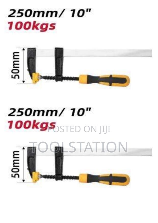 F Clamps Set of 2 X 10 Inch 50x250mm Edl110525