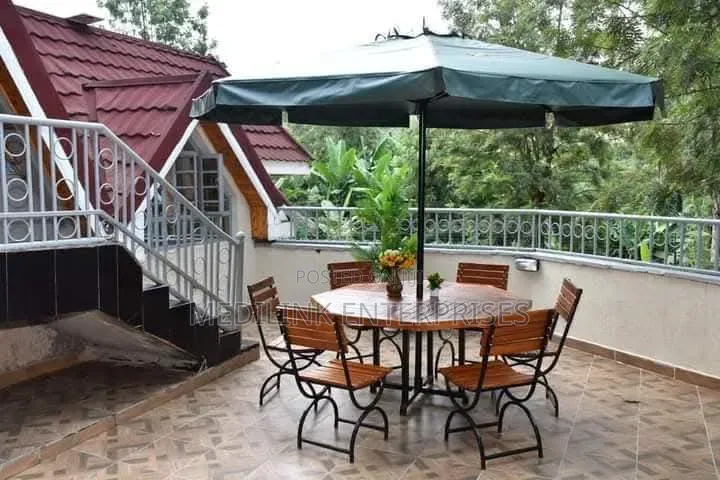 Wooden Metallic 6 Chairs +Table and PVC Canvas Cover