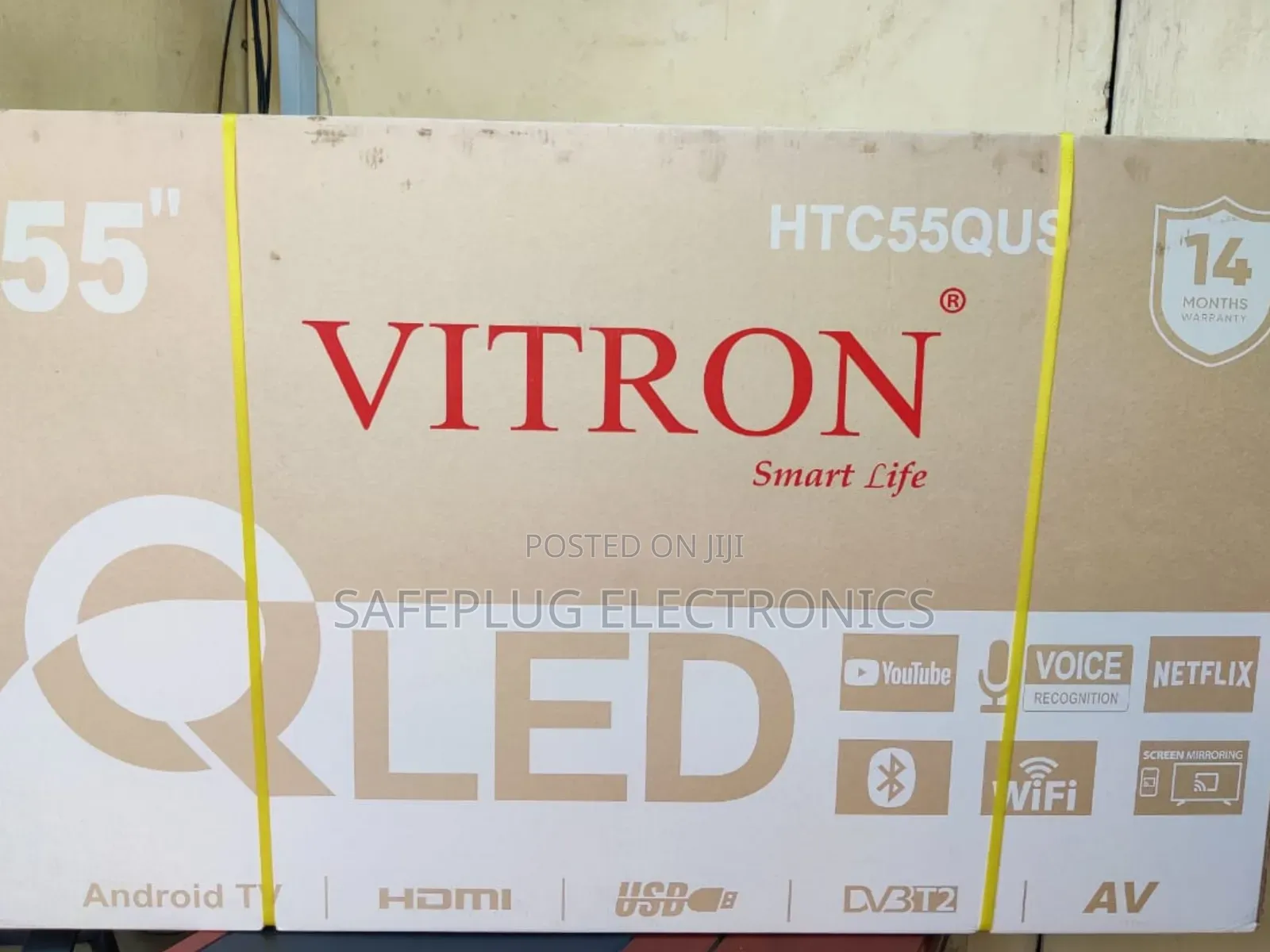 Vitron 55” Qled Smart Android Tv – Uhd Frameless + Bluetooth Deal