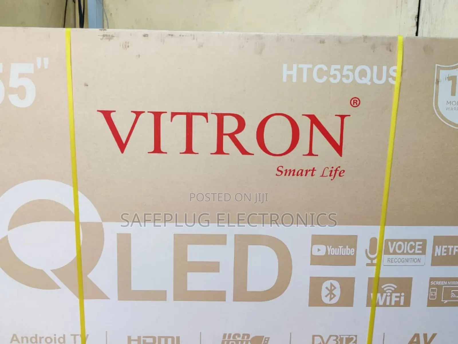 Vitron 55” Qled Smart Android Tv – Uhd Frameless + Bluetooth Deal