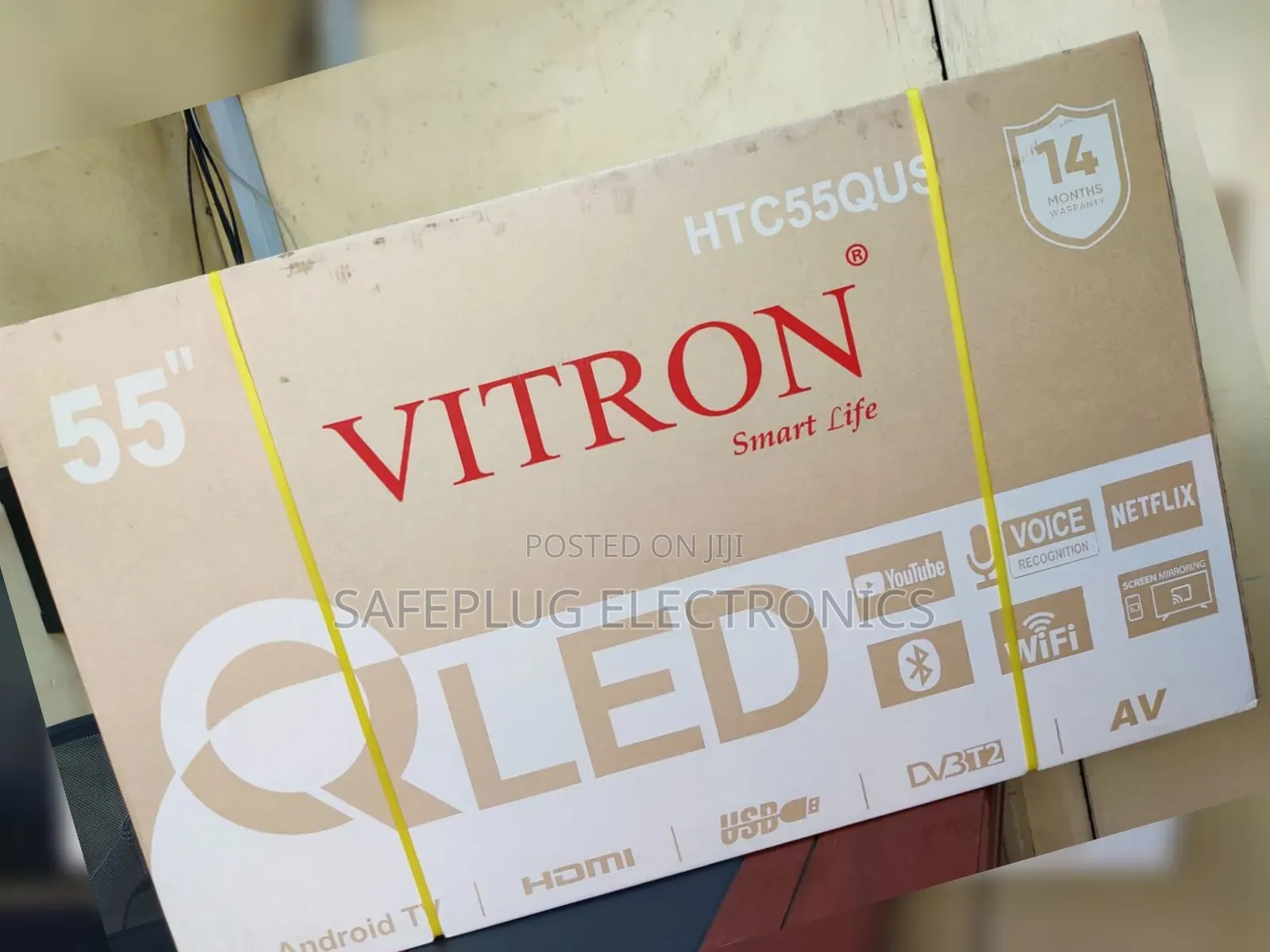 55 Inch Vitron Qled Smart Tv – Android, Netflix, Frameless Design