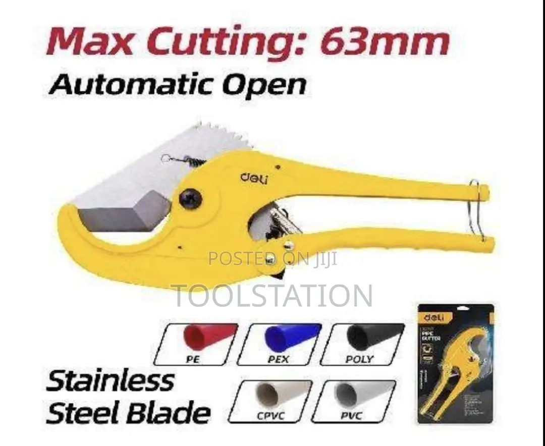 PVC Pipe Cutter Length:225mm Cutting Diameter:3-63mm Edl2509