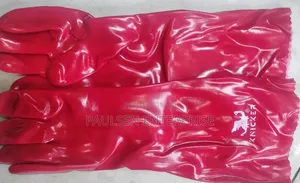 Pvc Red 18" Chemical Gloves