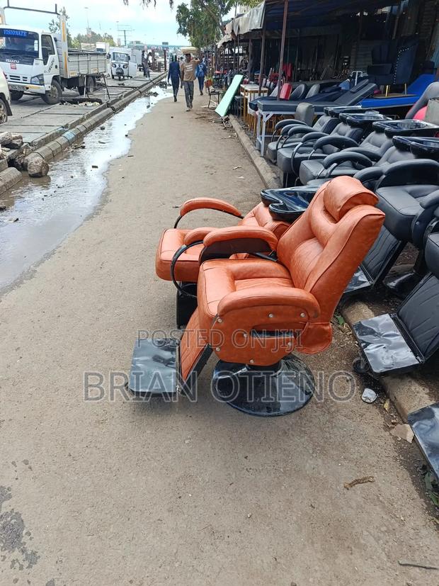 Brown Leatherss Barber Chairs