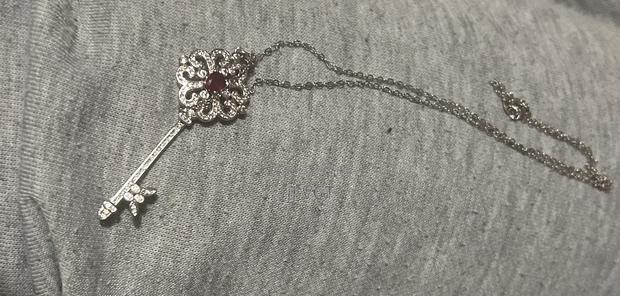 Silver Key Necklace - thumbnail 2