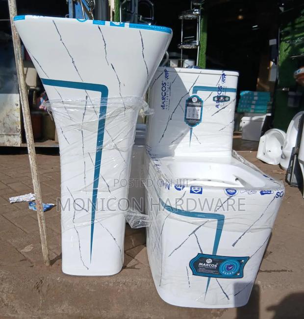 Water Closet Set White-Marcos