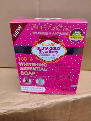 Gluta Gold Bloom Gluta Berry 200000mg Fastaction Whitening Antiag Sop