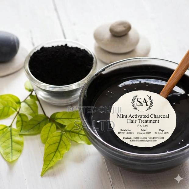 Mint Activated Charcoal Hair Treatment