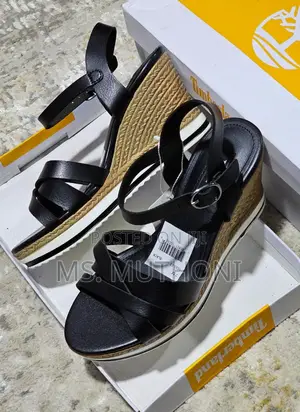 High Quality Leather Open Wedge ( Dune)*Size 37-42