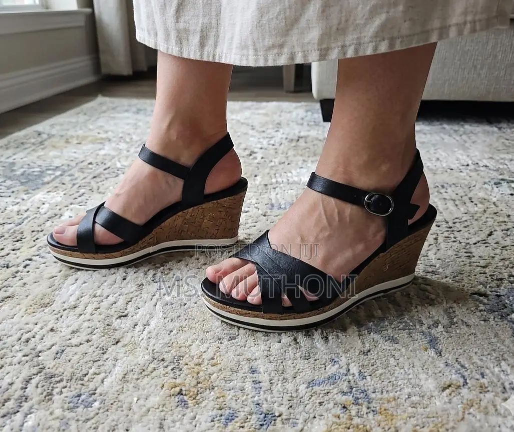 Women's Wedge Sandals With Jute Wedge Heel Size 37-42