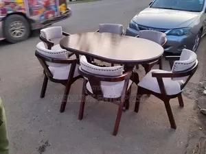 Ovan Close 6-Seater Carmen Back Dinning Table Set
