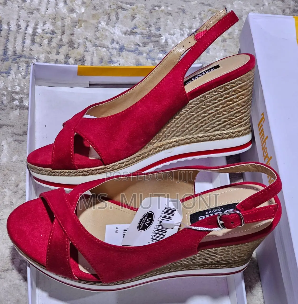 * High Quality Suede Open Wedge ( Dune)*