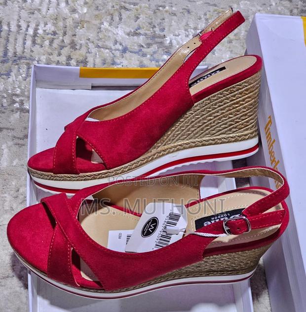 * High Quality Suede Open Wedge ( Dune)*