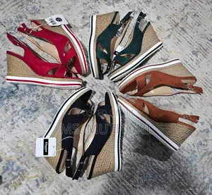 * High Quality Suede Open Wedge ( Dune)*