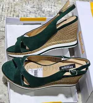 * High Quality Suede Open Wedge ( Dune)*