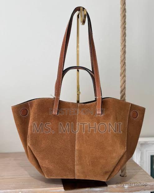 Large High Quality Suede Tote Bag - thumbnail 2
