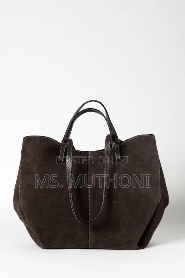 Large High Quality Suede Tote Bag - thumbnail 6