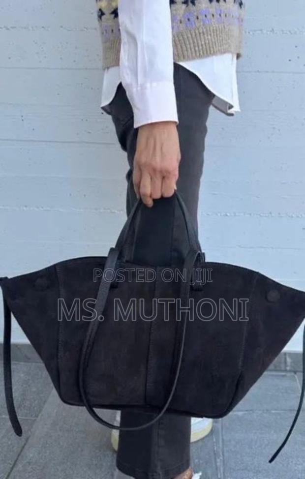 Large High Quality Suede Tote Bag - thumbnail 7