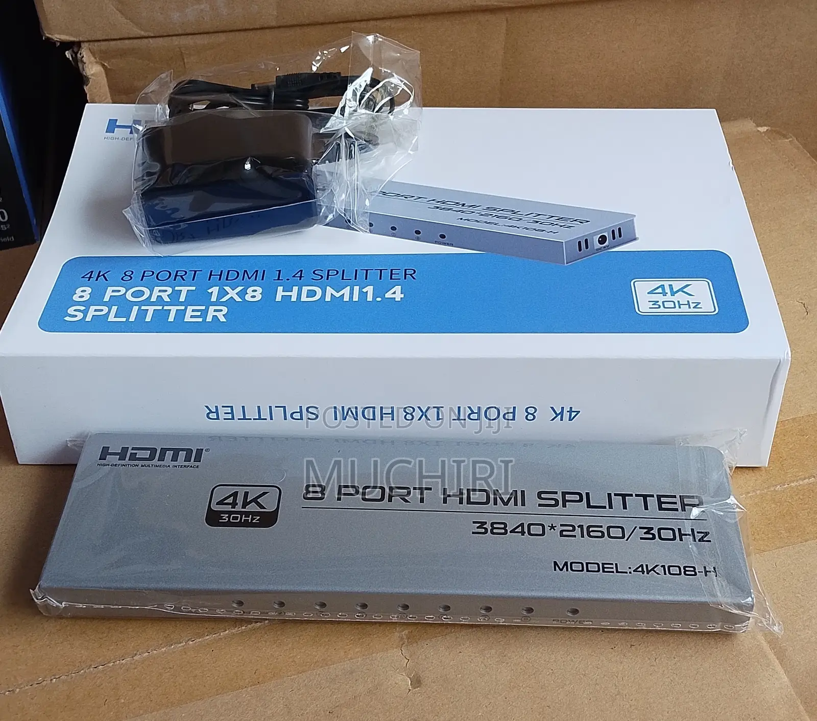 8 Port Hdmi Splitter 1 in 8 Out Eight-Port Hdmi
