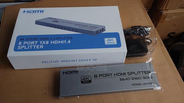 3d 8 Port Hdmi Splitter 1 in 8 Out Audio Video