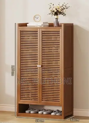Diy Bamboo Shoe Cabinet*
