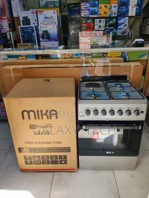 Mika 58x58cm Standing Cooker 3 Gas + 1 Electric (Mst58u31e3 Slem)