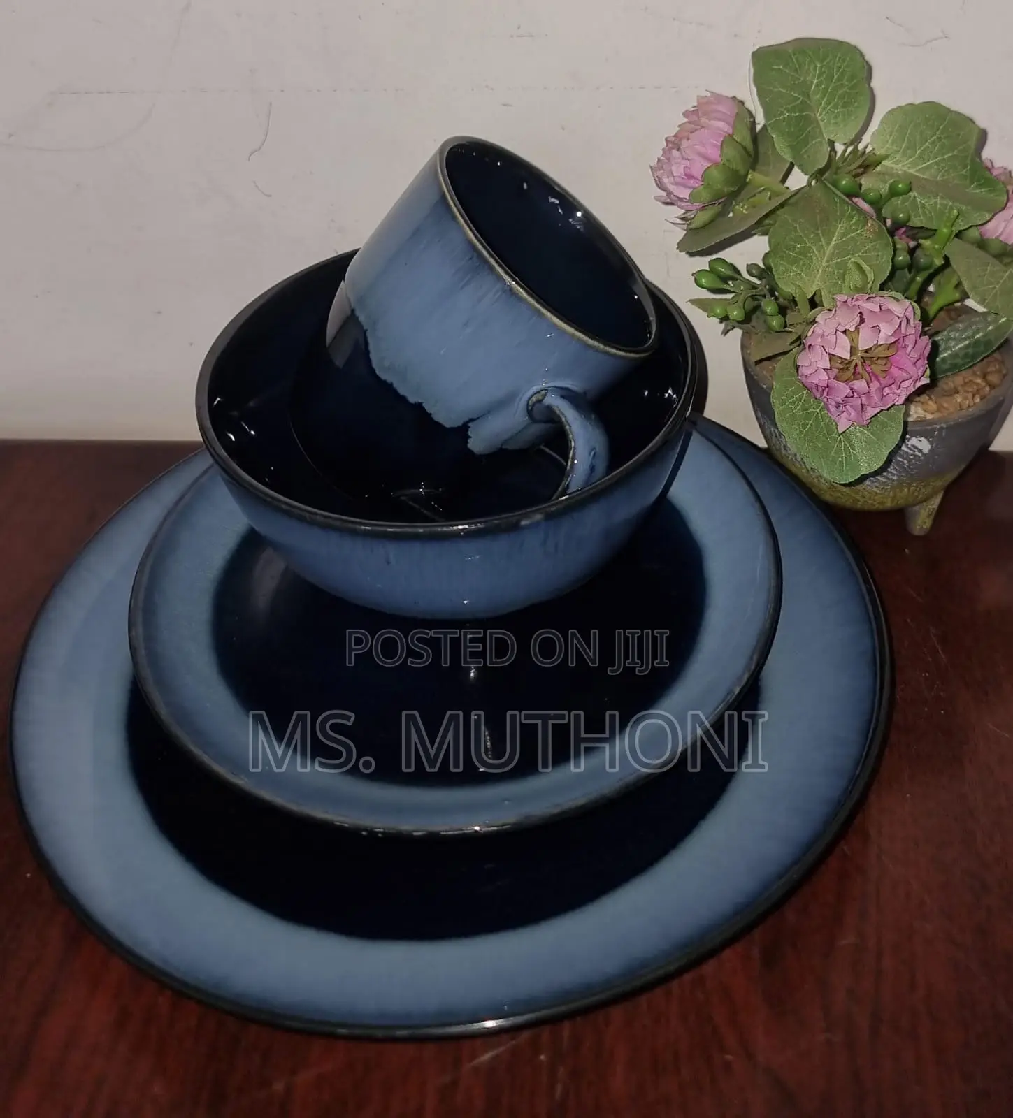 Retro 24pc Ceramic Dinner Sets