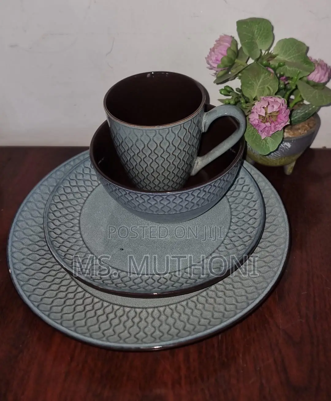 Retro 24pc Ceramic Dinner Sets