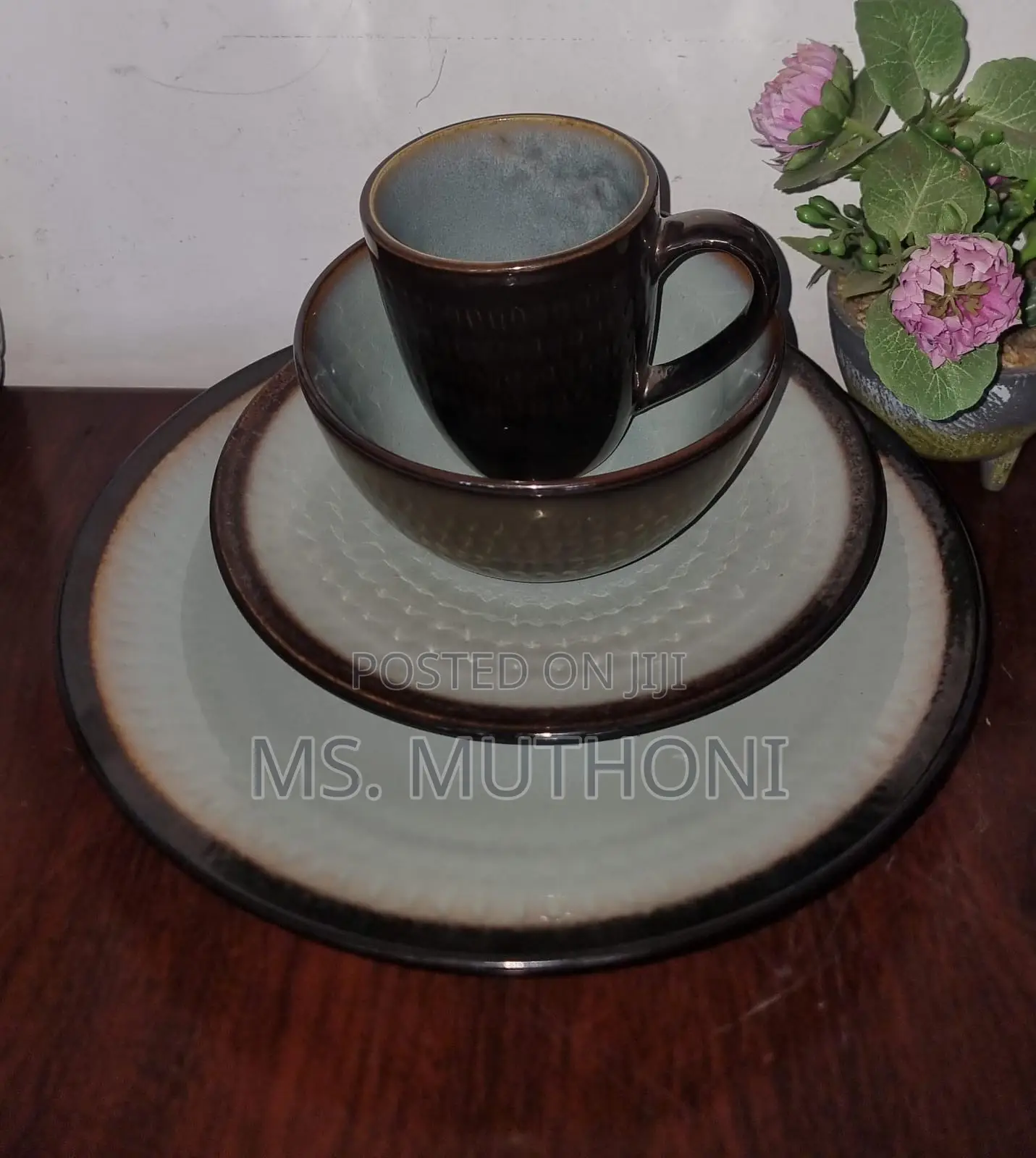 Retro 24pc Ceramic Dinner Sets