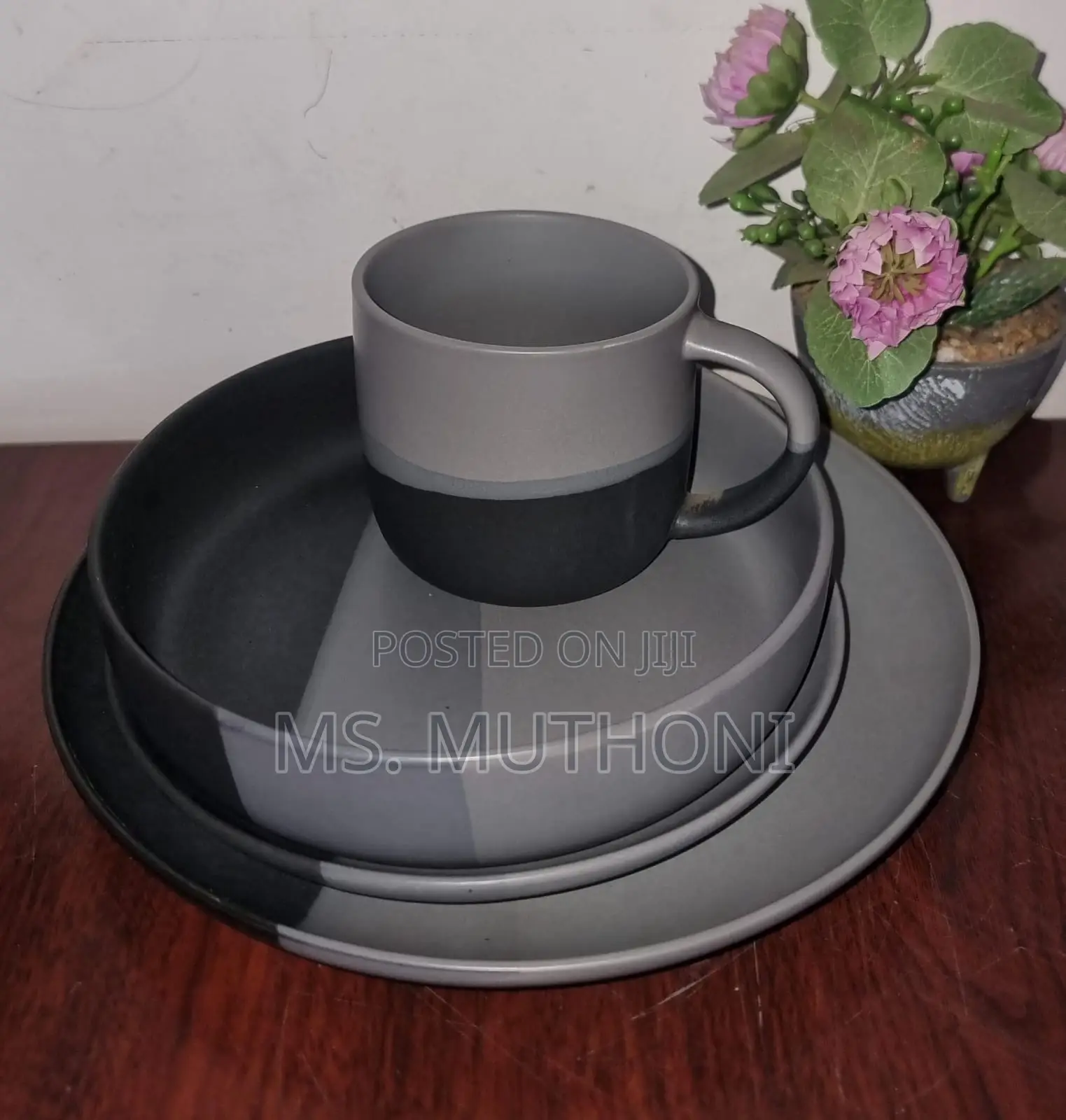Retro 24pc Ceramic Dinner Sets