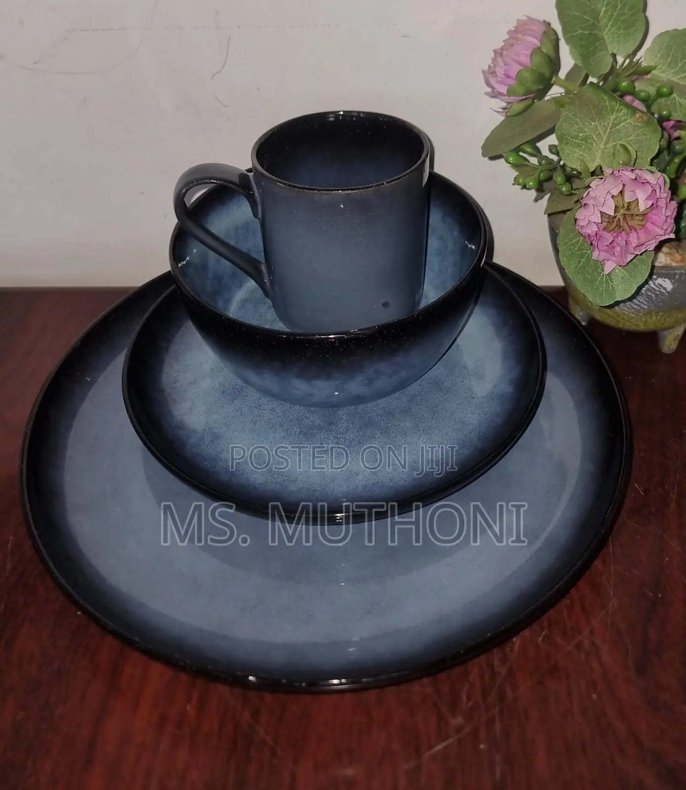 Retro 24pc Ceramic Dinner Sets