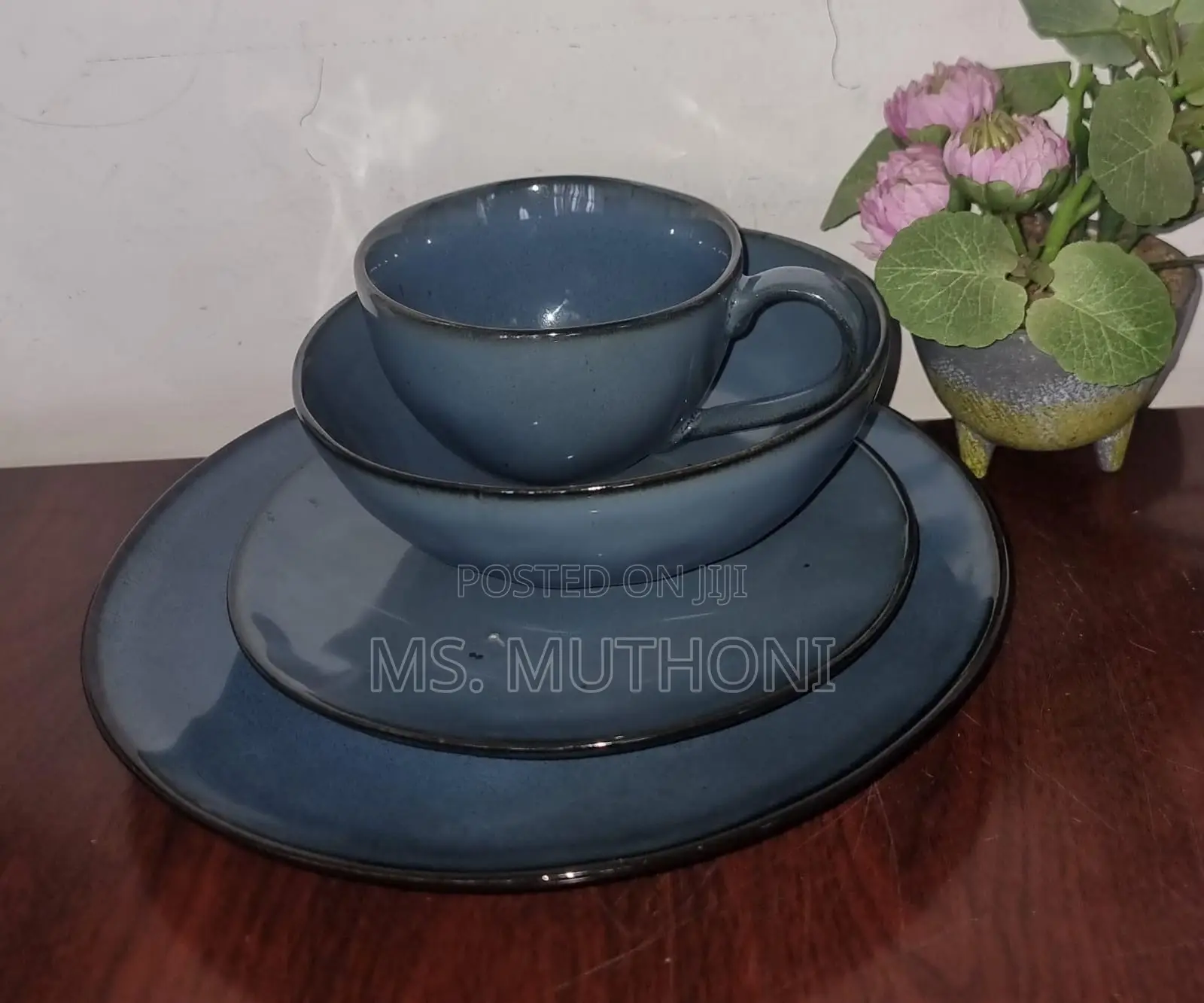 Retro 24pc Ceramic Dinner Sets