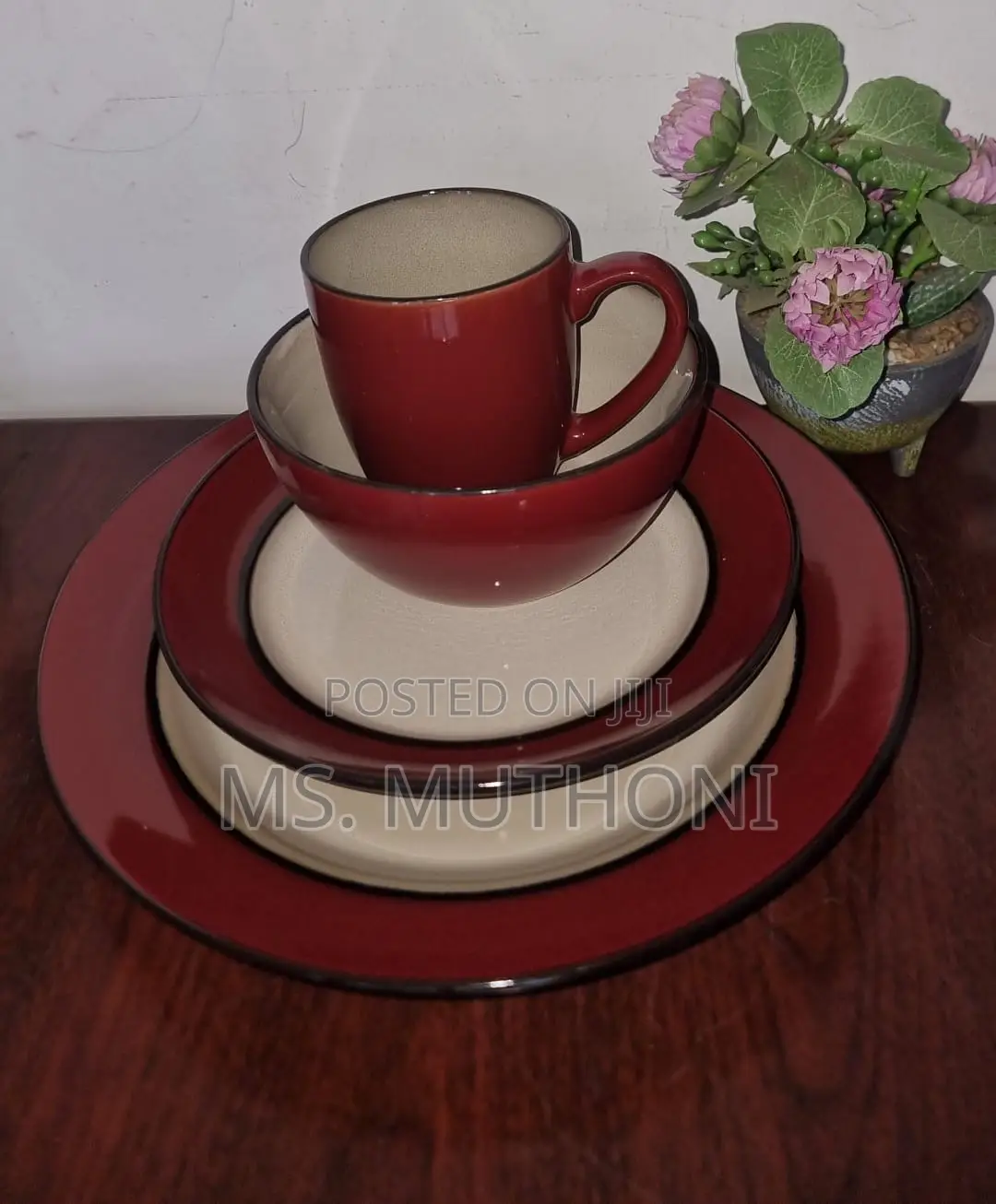 Retro 24pc Ceramic Dinner Sets