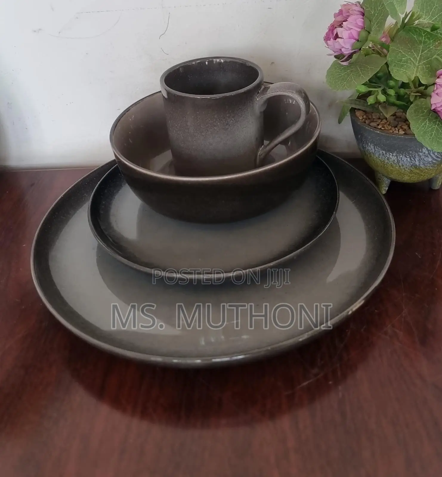 Retro 24pc Ceramic Dinner Sets