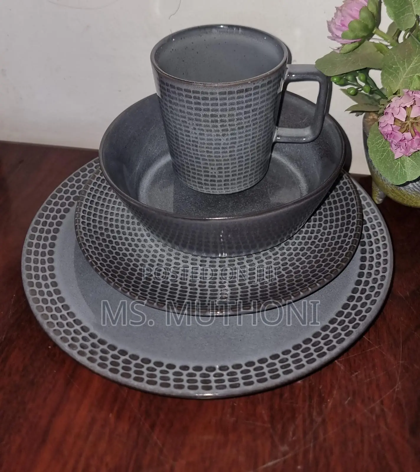 Retro 24pc Ceramic Dinner Sets