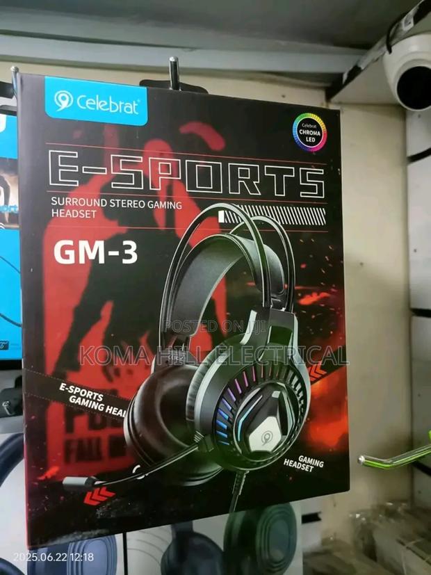 White Black Headphones - main view