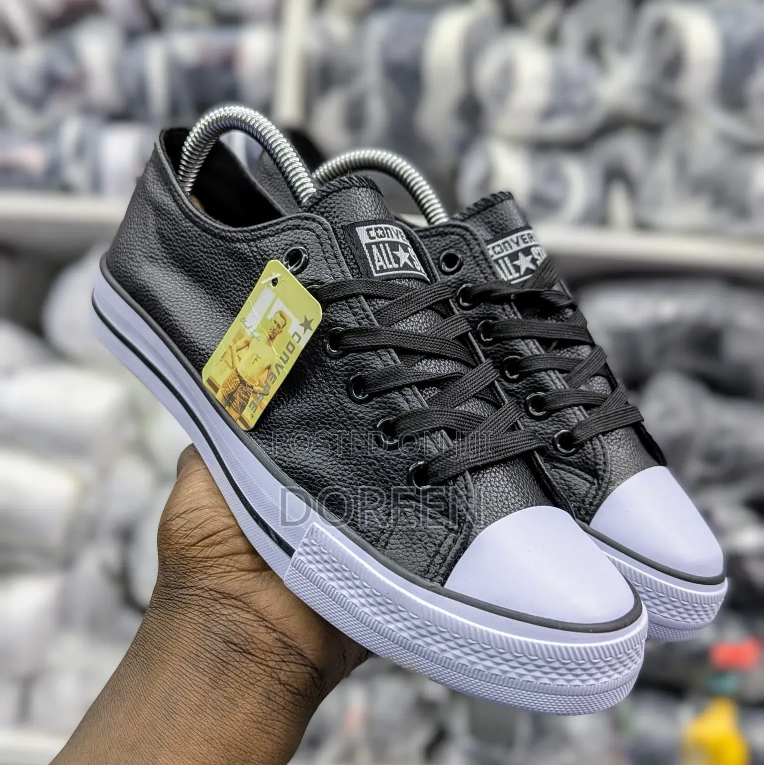 Canvas Allstars Leather Shoes. Unisex